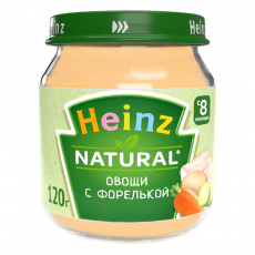 Хайнц(Heinz) пюре овощи с форелькой 8+ 120г ст/б
