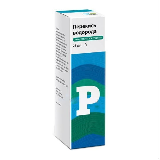 Перекись Водорода р-р д/местн и наруж примен 3% 25мл