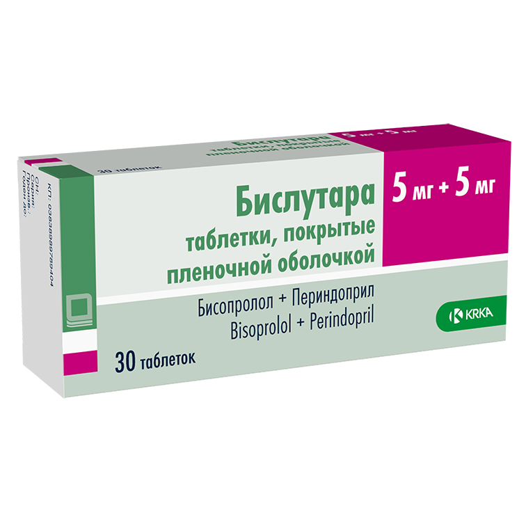 Бислутара таб ппо 5мг+5мг №30