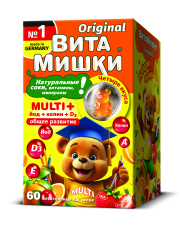 Кидс Формула ВитаМишки Мульти+ паст жеват №60