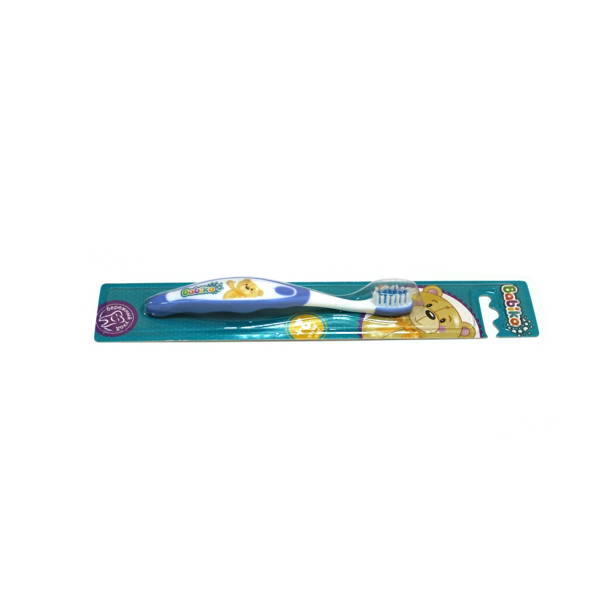Бебико Зубная щётка для детей 2+ супермягкие щетинки