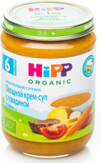 Хипп(HIPP) крем-суп овощной с говядиной 190г