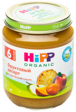 Хипп(HIPP) фруктовый десерт 125г