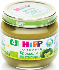 Хипп(HIPP) пюре брокколи 80г ст/б