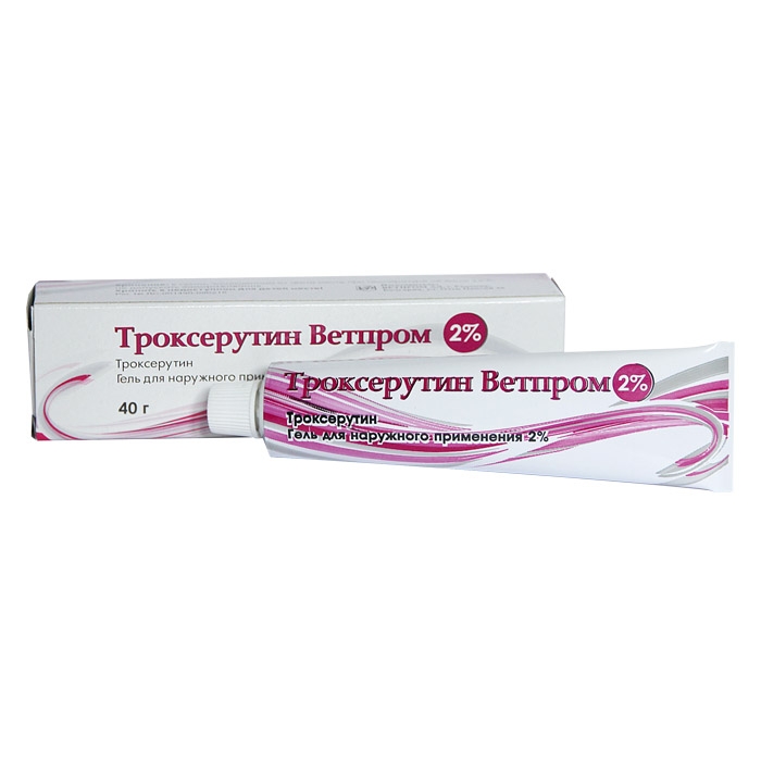 Троксерутин-Ветпром гель 2% 40г