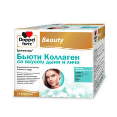 Доппельгерц Бьюти Коллаген со вкусом дыни и личи 25мл №30