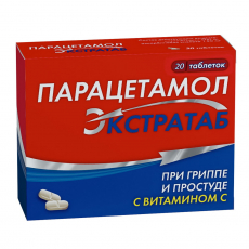 Парацетамол Экстратаб таб 500мг+150мг №20