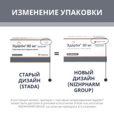 Эдарби таб 80мг №28