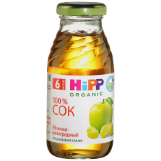 Хипп(HIPP) сок яблочно-виноградный восстановлен 200мл