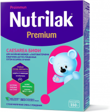 Нутрилак (Nutrilak) Кесария Бифи смесь сухая молочная 350г картон
