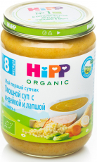 Хипп(HIPP) суп овощной с индейкой и лапшой 190г