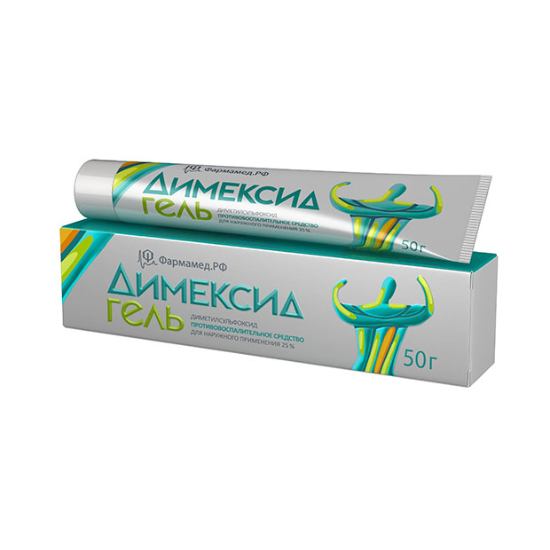 Димексид гель д/наружн примен 25% 50г