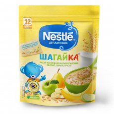 Нестле(Nestle) Каша Молоч 5 злаков с яблоком/бананом/груша 200г.с 6 мес