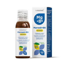 Консумед Магний+Витамин В6 р-р со вкусом лимона 3+, 100мл