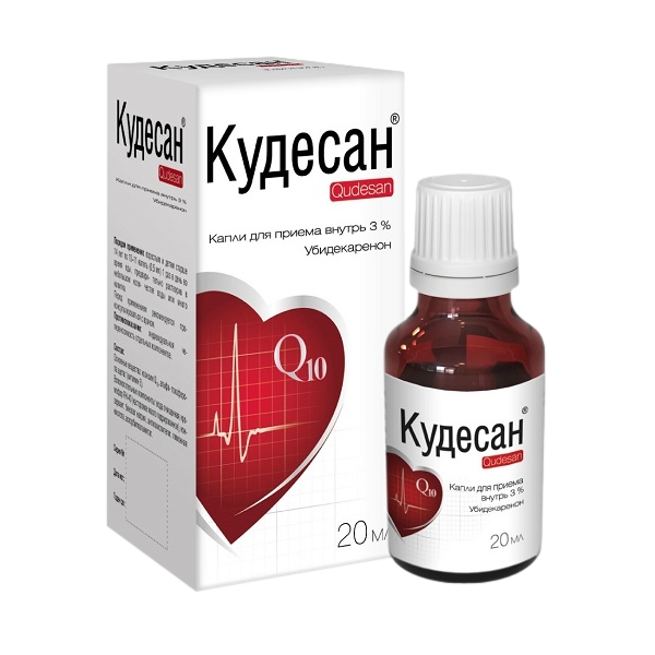 Кудесан Q-10 капли д/внутр примен 30мг/мл 20мл