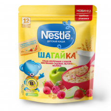 Нестле(Nestle) Каша Молоч 5 злак с яблоко/земляника/малина 200г