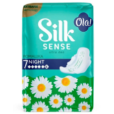 Ола(Ola) Silk Sense ULTRA NIGHT прокладки ультратонкие аромат Ромашка №7