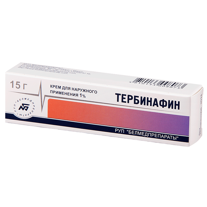 Тербинафин крем д/наруж примен 1% 15г