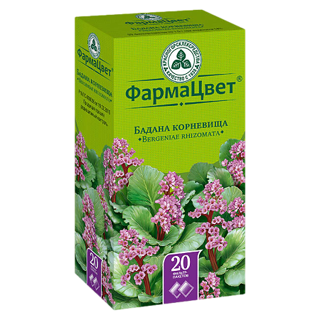 Бадан корневища 1,5г №20 ф/п