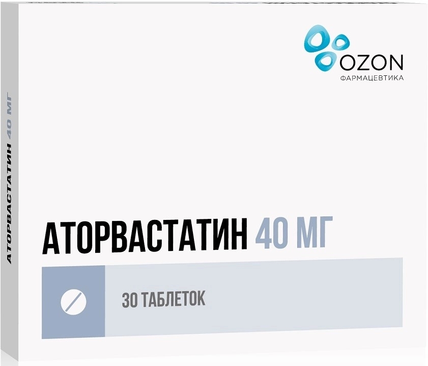 Аторвастатин таб ппо 40мг №30 Э