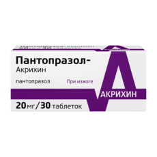 Пантопразол-Акрихин таб по кишечнораств 20мг №30