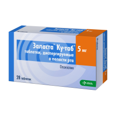 Заласта Ку-таб таб дисперг в полости рта 5мг №28