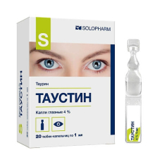 Таурин-Солофарм капли глазн 4% тюб-кап 0,4мл №20