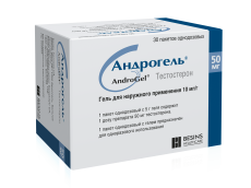 Андрогель гель д/наружн примен 1% пак 5г №30