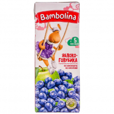 ТМ Бамболина 200мл Яблоко-Голубика нектар