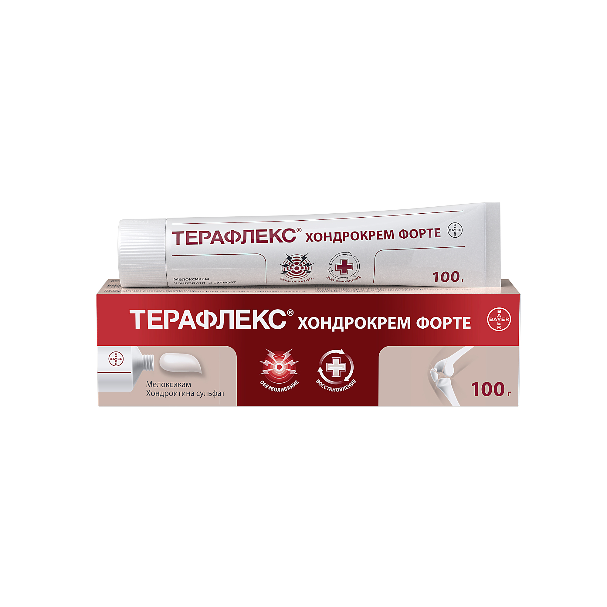 Терафлекс Хондрокрем Форте крем 1%+5% туб 100мл