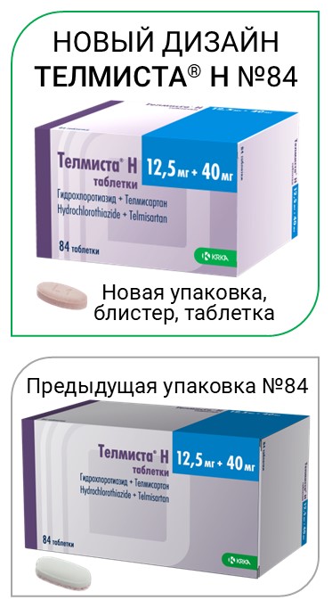 Телмиста Н таб 12,5мг+40мг №84