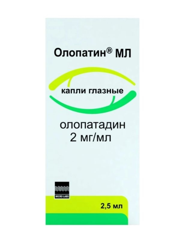 Олопатин капли глазн 2мг/мл фл-кап 2,5мл №1