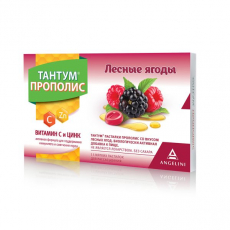 Тантум Прополис и Мед пастилки д/рассас №15 со вкусом лесных ягод