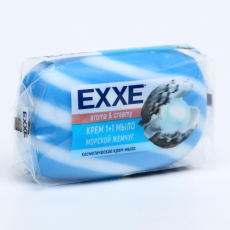Эксе(EXXE) Крем+мыло Морской жемчуг №1шт*80г СИНЕЕ полосатое одиночное