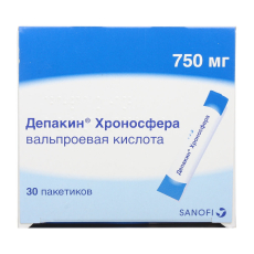 Депакин Хроносфера гран пролонг высвоб 750мг №30