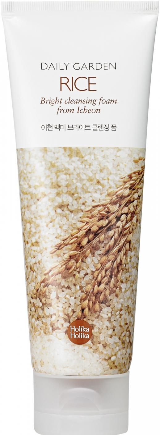 Холика(Holika)Очищающая пенка с рисом Daily Garden Rice Bright cleansing foam from Icheon 120 мл