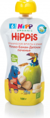 Хипп(HIPP) печенье детское яблоко/банан 100г