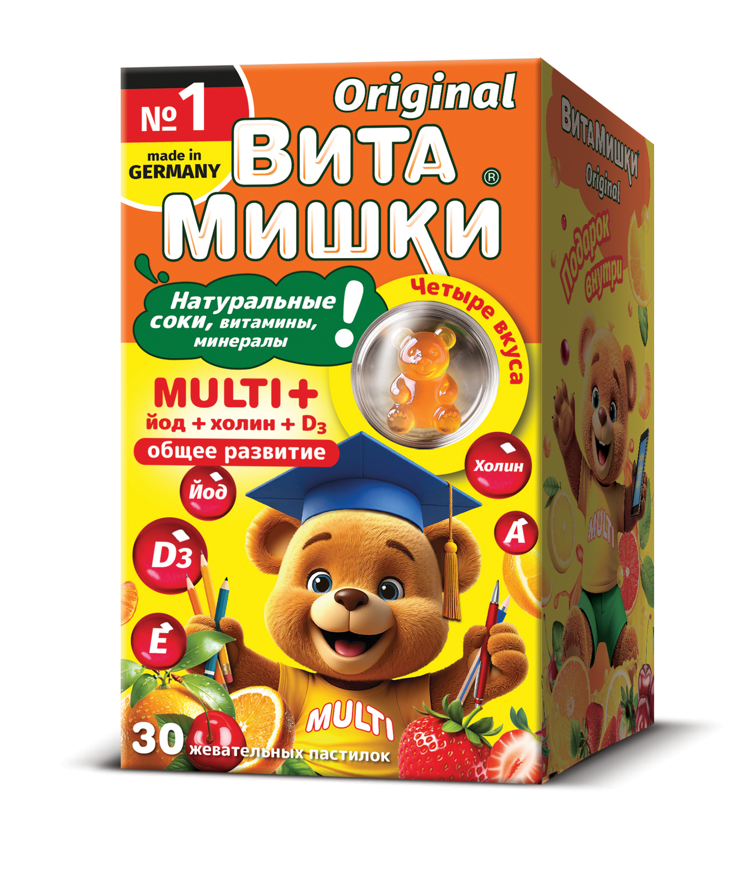 Кидс Формула ВитаМишки Мульти+ паст жеват №30