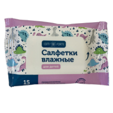 Салфетки влажные Комфорт детс с пласт №15