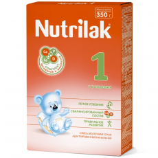 Нутрилак (Nutrilak) 1 смесь молочная сухая адаптир 0-6 месяцев 350/400г картон