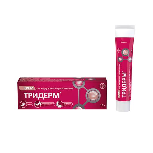 Тридерм крем 15г