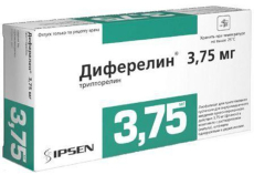 Диферелин лиофил д/сусп д/в/м введ пролонг 3,75мг + раств-ль