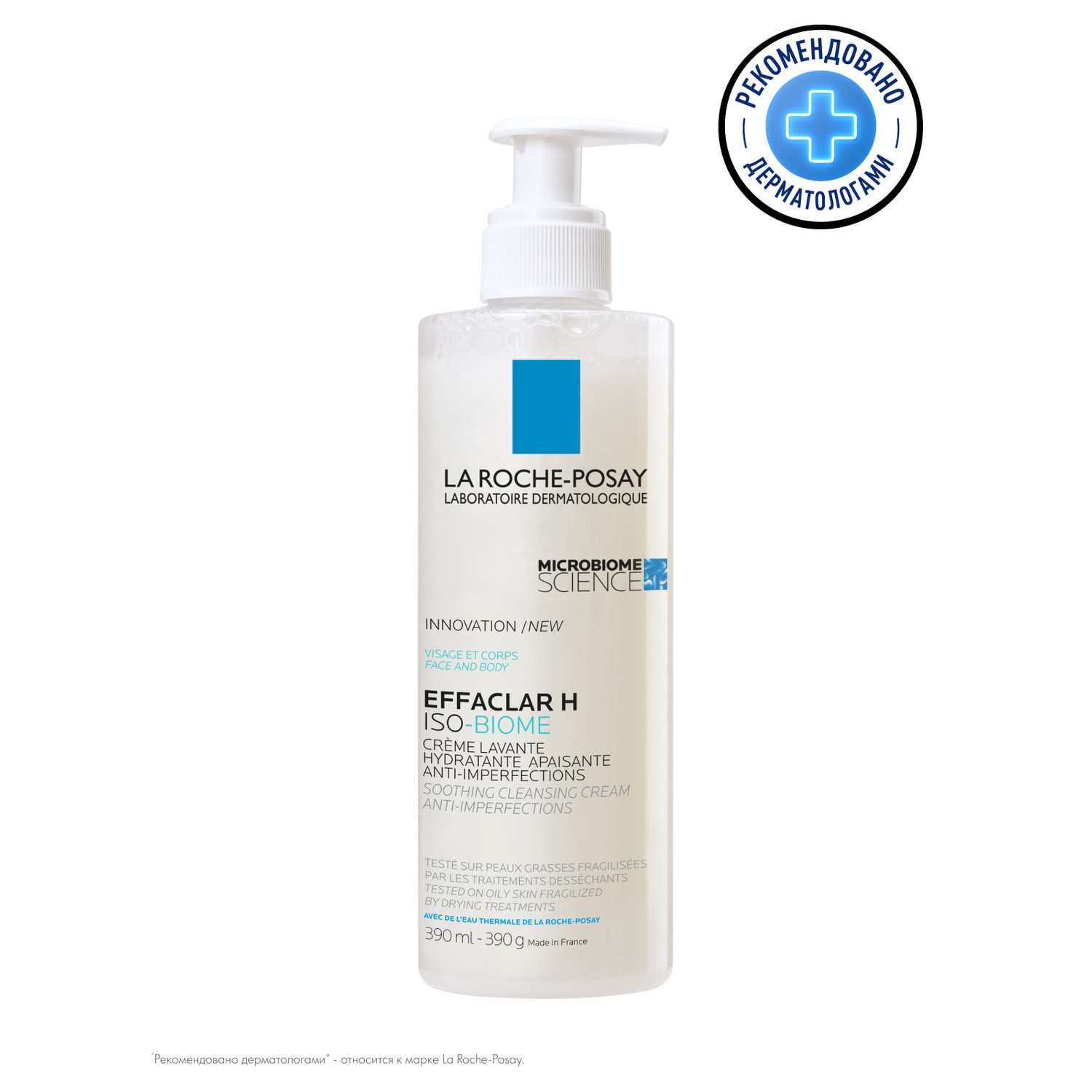 Ля Рош Позе Эфаклар Н iso-biome крем-гель 390мл очищающий успокаивающий против несовершен