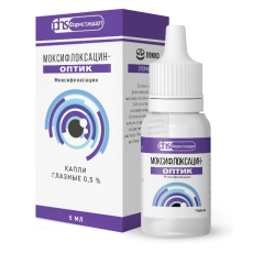 Моксифлоксацин-Оптик капли глазн 0,5% фл-кап 5мл №1