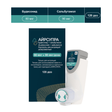 Айрсупра аэроз д/инг доз 80мкг+90мкг/доз 120ДОЗ