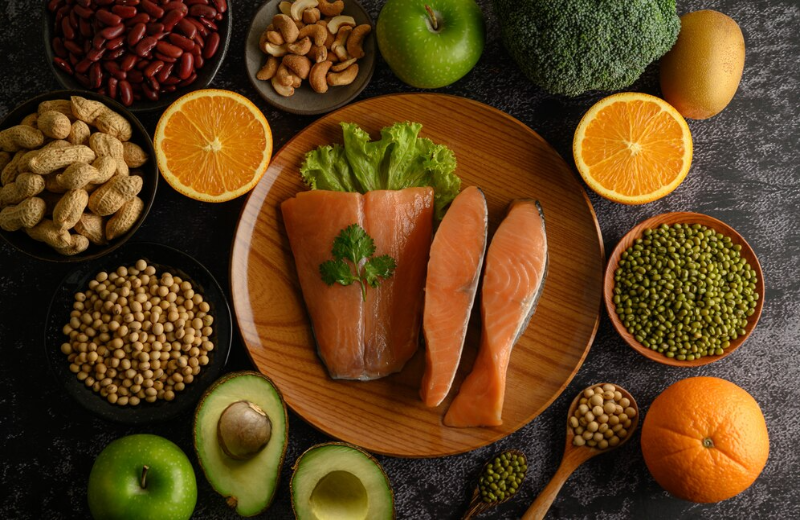 Изображение с продуктами в которых содержится витамин Б